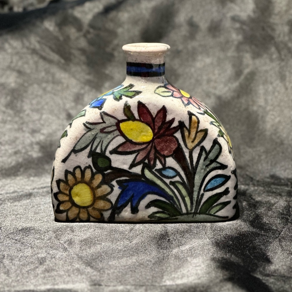 Vintage Persian Hand Painted Spice Jar